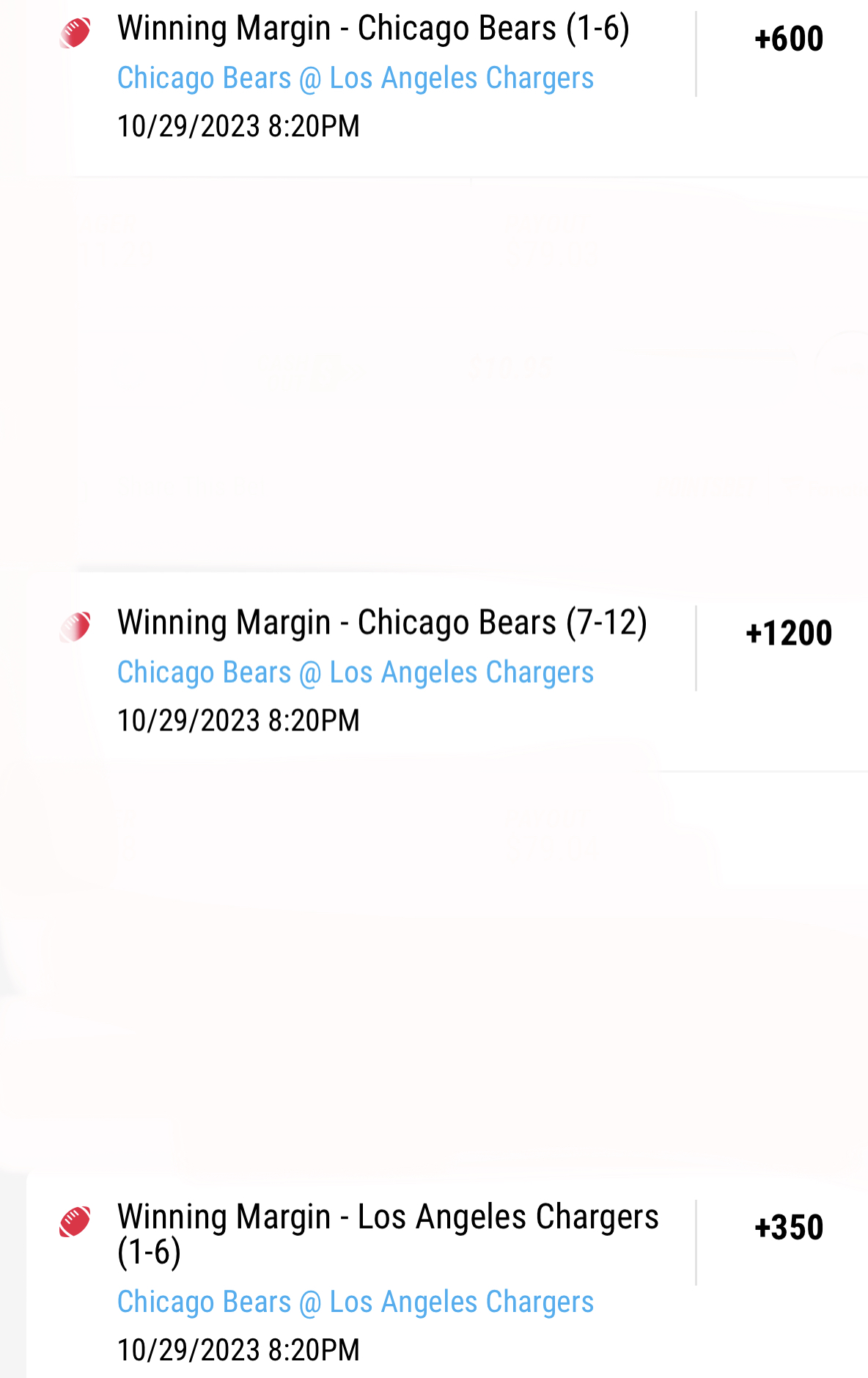 Sunday Night Football Pick: Dutching Winning Margins 