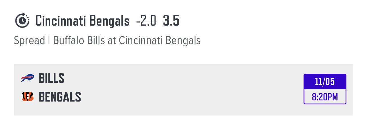 Sunday Night Football Picks: Bengals Alt. Spread