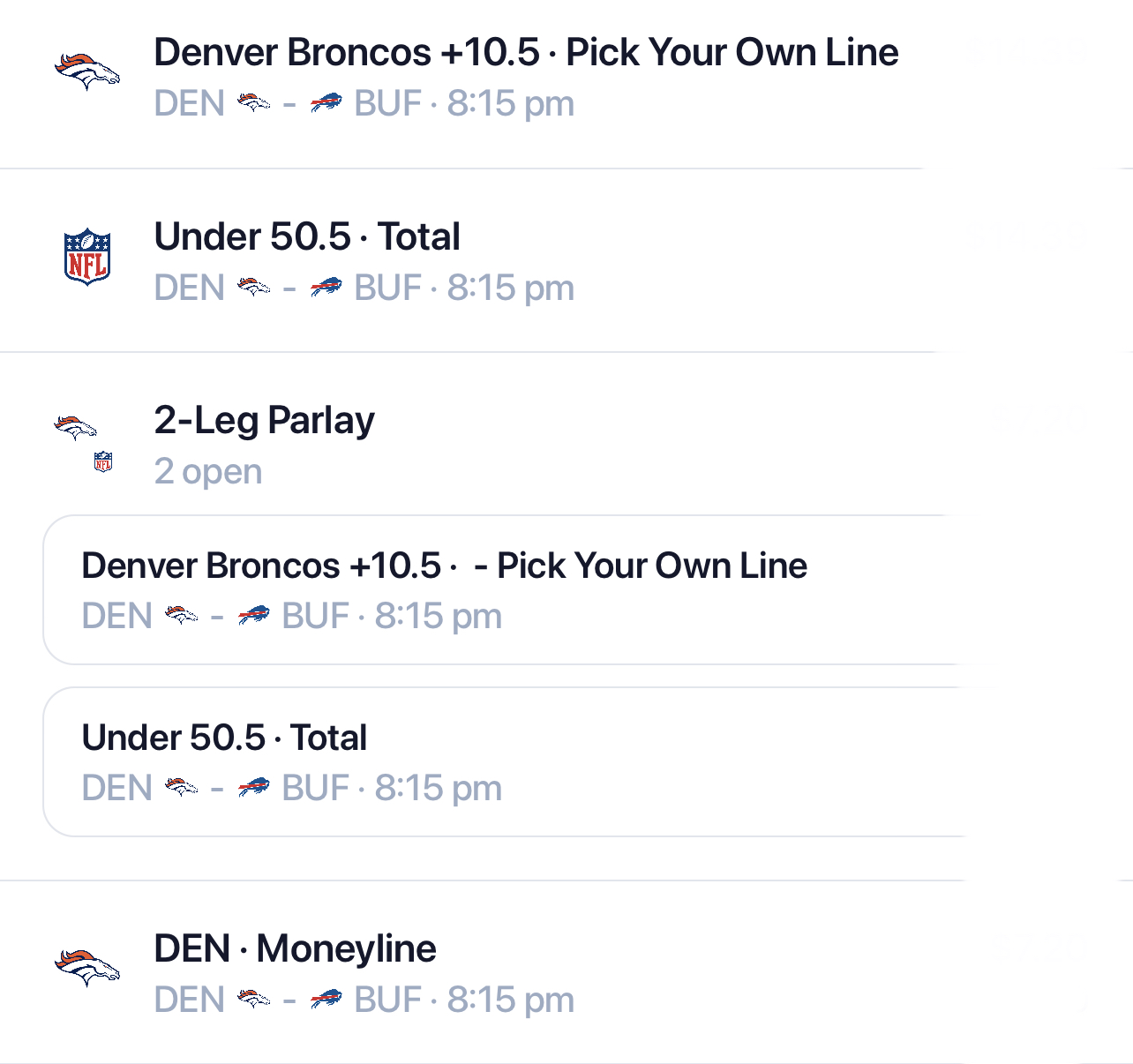 Broncos vs. Bills: Monday Night Football Picks