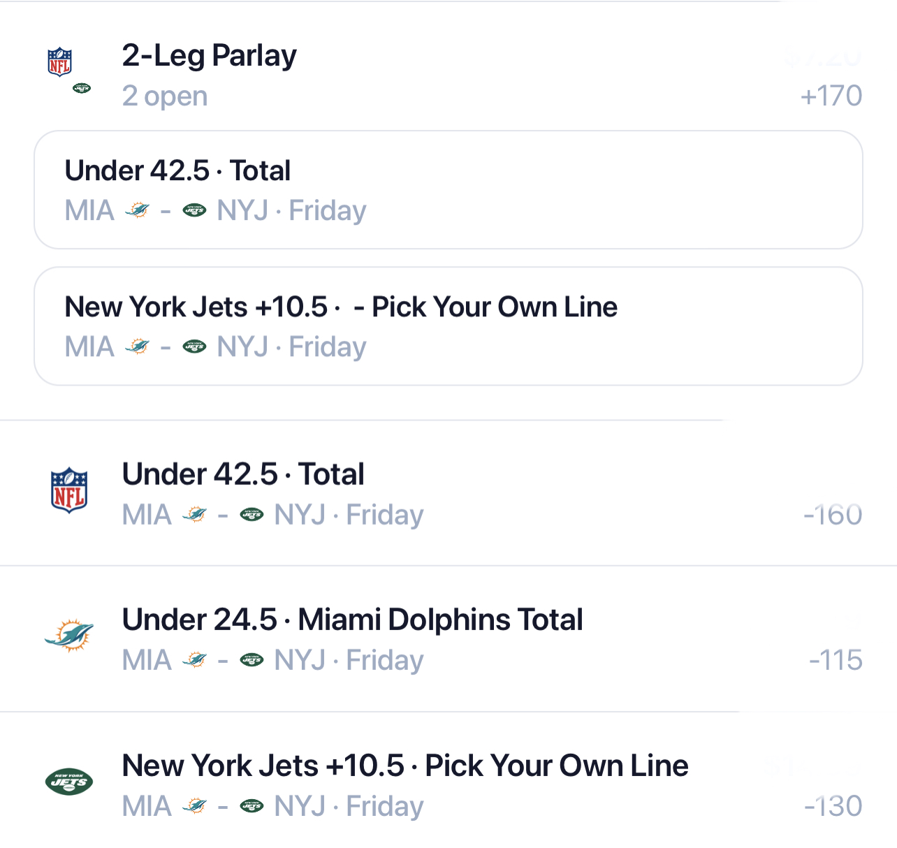 Dolphins vs. Jets: Black Friday NFL Picks