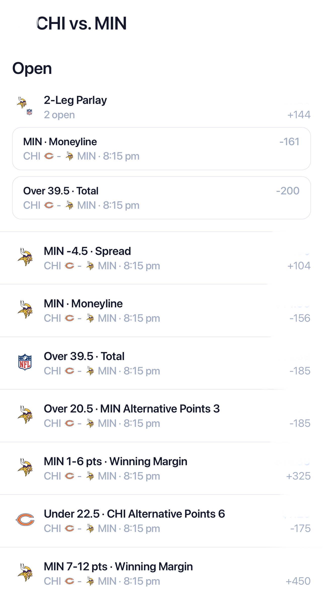 Monday Night Football Picks: Bears vs. Vikings